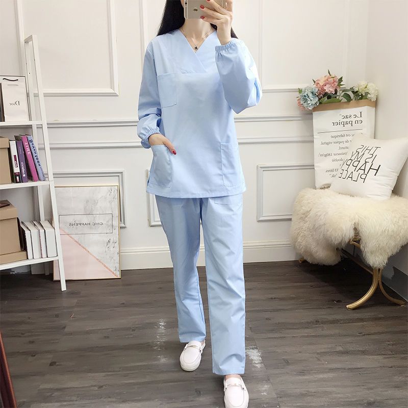 洗手衣女长袖工作服