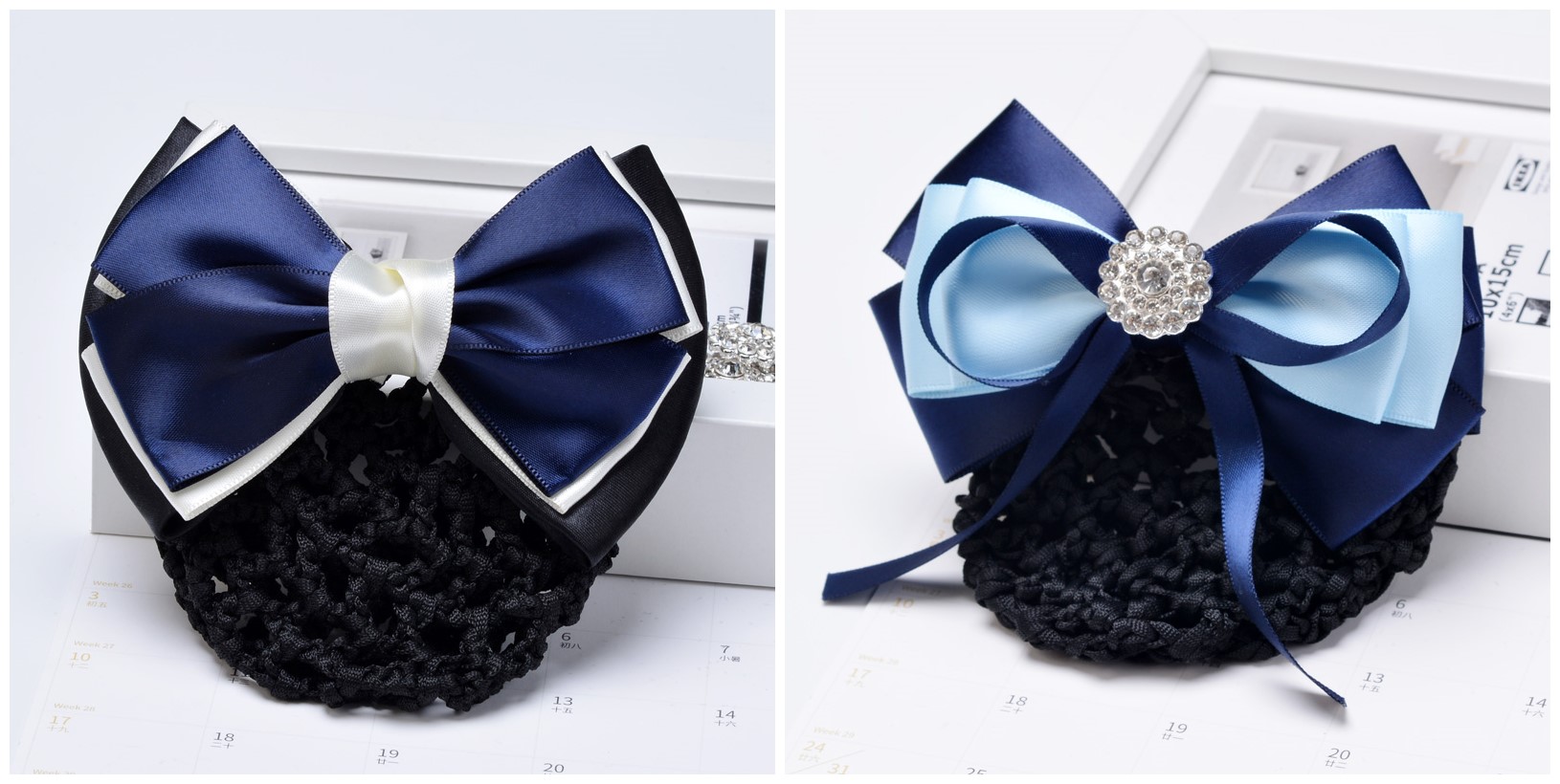 头花空姐女职业盘发护士网兜发网酒店工作上班用发夹