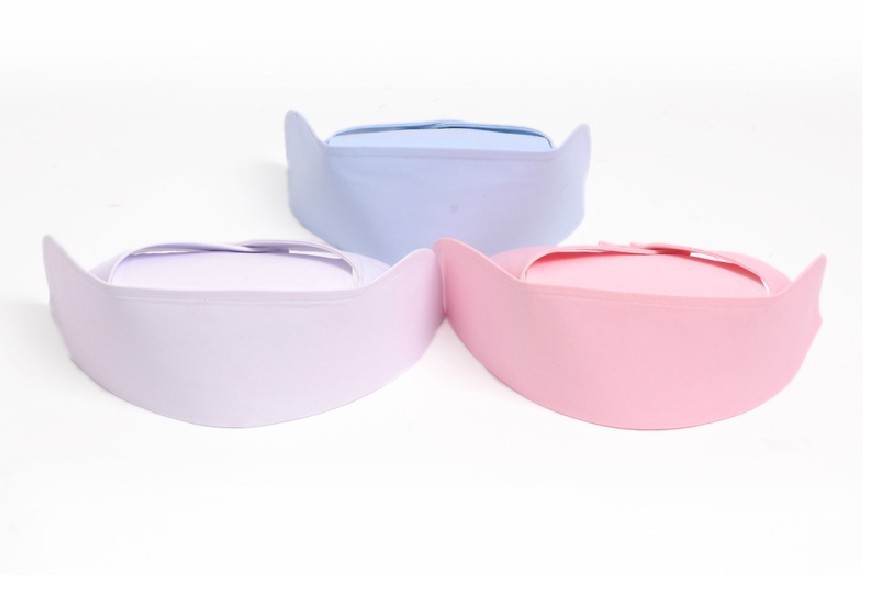 高档护士帽女白色加厚燕尾帽 蓝色粉色 卫校医院护士长帽定做包邮