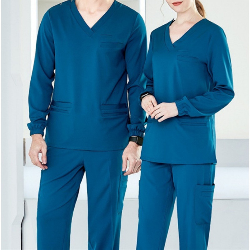 手术室洗手衣男女短袖分体套装牙科医生手术服长袖刷手服速干