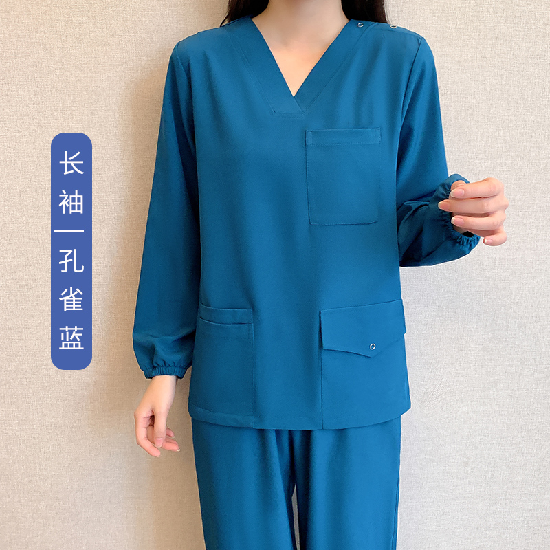 洗手衣女长短袖牙科口腔医美医生服夏季工作服手术衣
