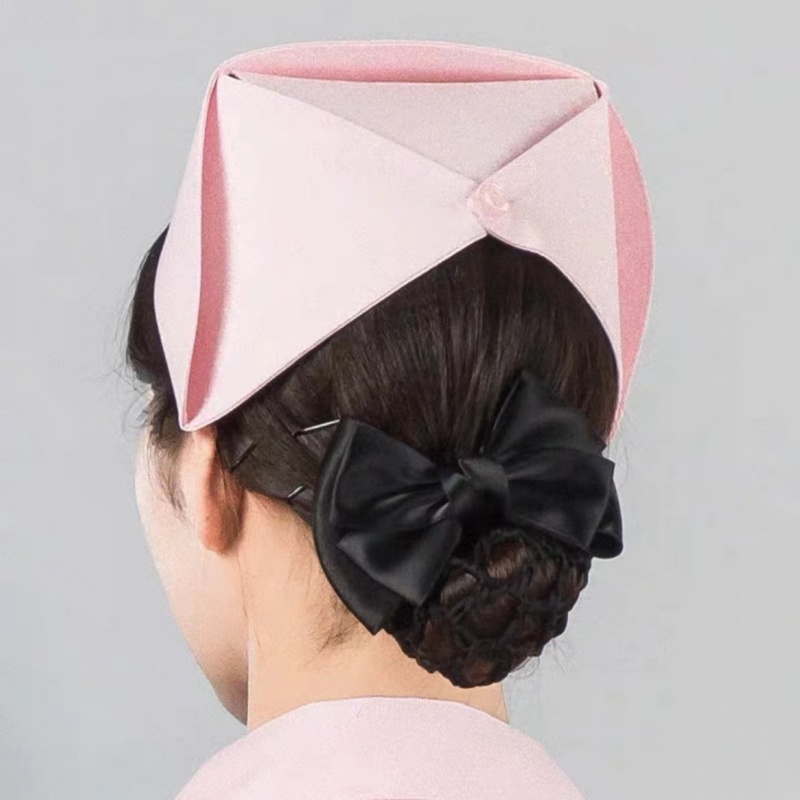 护士帽白色粉色蓝色实习护士帽硬挺女护士燕尾帽子